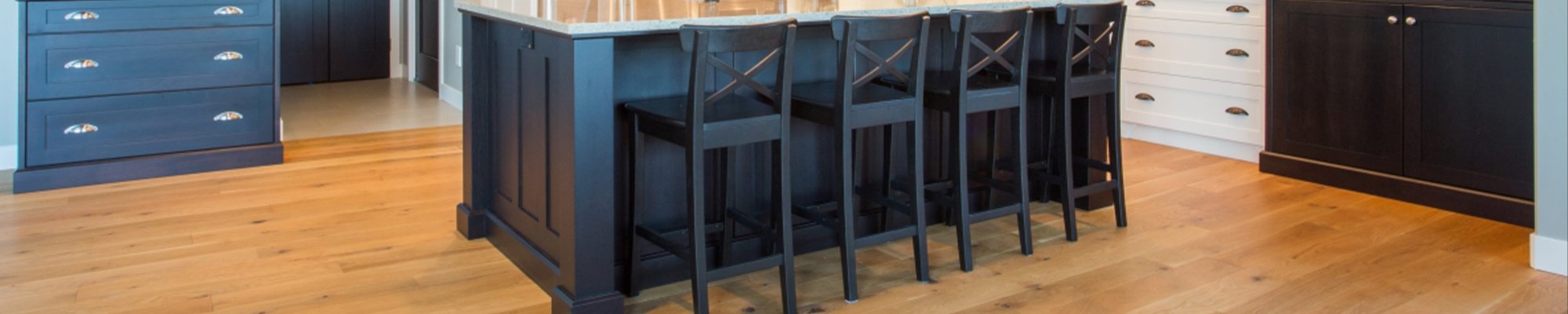 Hardwood flooring in a traditional kitchen